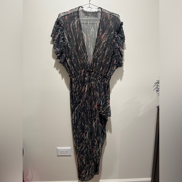 IRO Gargas Printed Metallic Dress - Picture 2 of 6